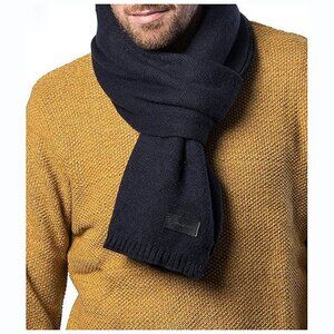 Mens Winter Scarf, Soft  Scarves Dark Navy